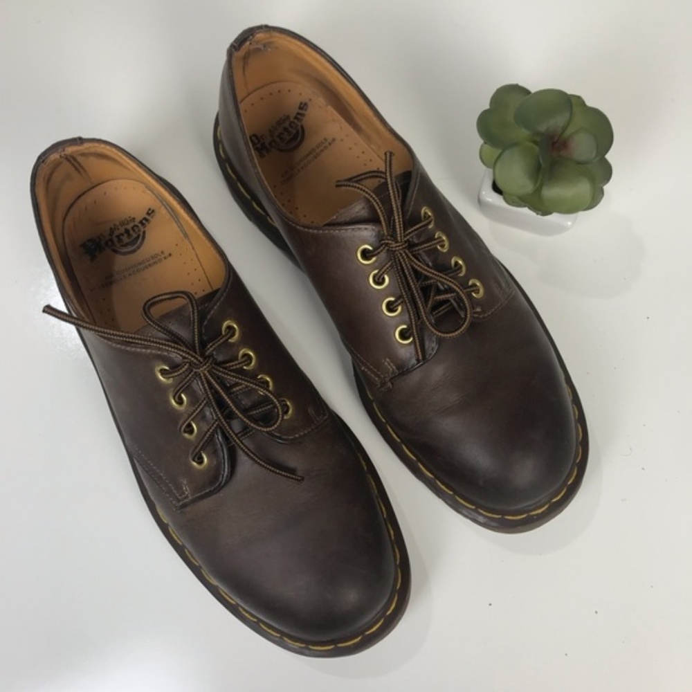 Doc Martens Brown Lowtop Lace Up Loafers Sz 10 US